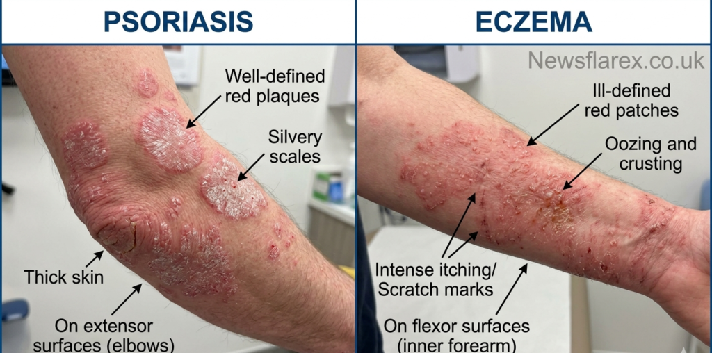 Psoriasis vs Eczema